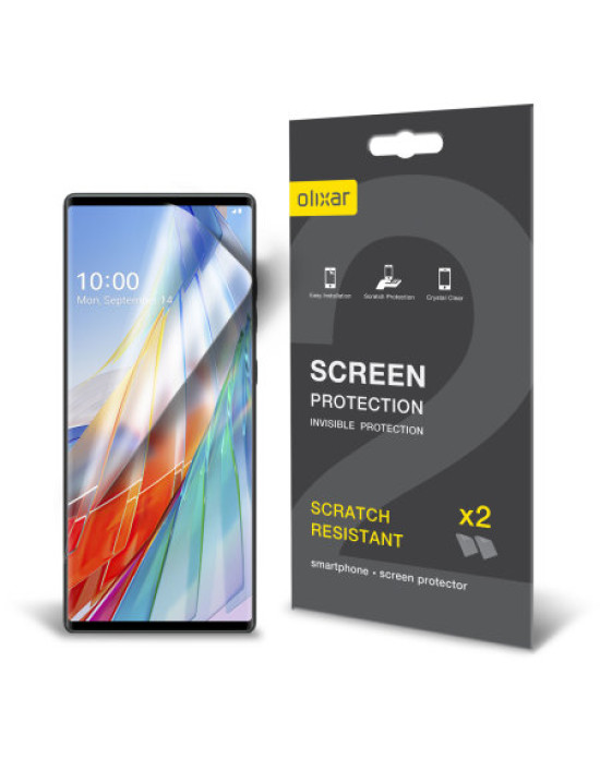 Olixar LG Wing 5G Film Screen Protector 2-in-1 Pack