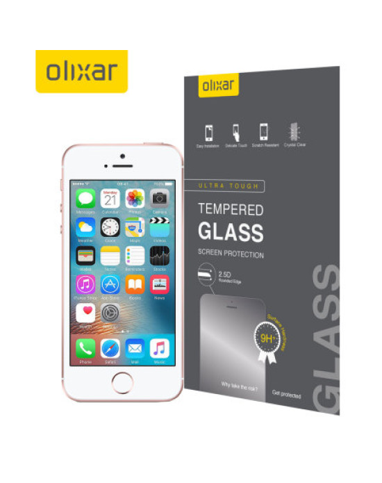 Olixar iPhone SE Tempered Glass Screen Protector