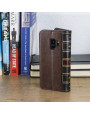 Olixar XTome Leather-Style Samsung Galaxy S9 Book Case - Brown