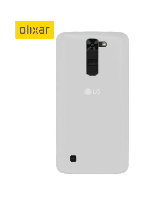 Olixar FlexiShield LG K7 Gel Case - Frost White