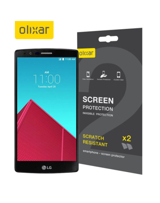 Olixar LG G4 Screen Protector 2-in-1 Pack