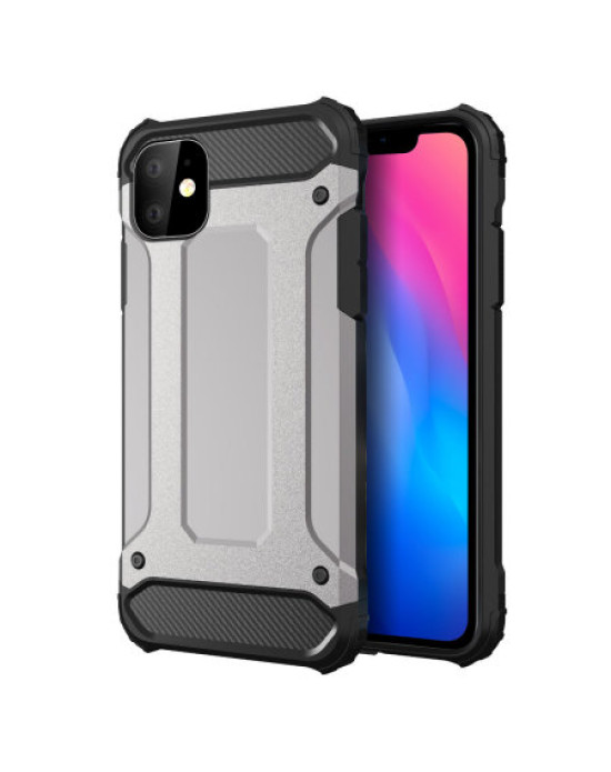 Olixar Delta Armour Protective iPhone 11 Case - Silver