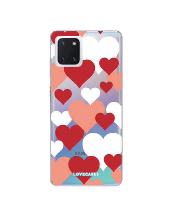 LoveCases Samsung Galaxy Note 10 Lite Love Hearts Phone Case - Clear LoveCases Samsung Galaxy Note 10 Lite Love Hearts Phone Case - Clear