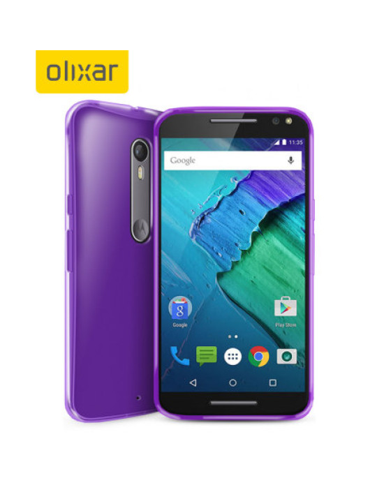 Olixar FlexiShield Motorola Moto X Style Gel Case - Purple Olixar FlexiShield Motorola Moto X Style Gel Case - Purple