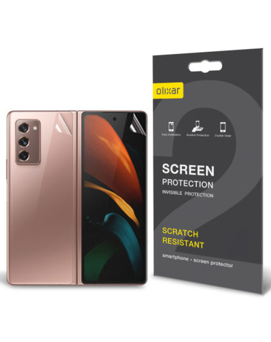 Olixar Front And Back Samsung Galaxy Z Fold 2 5G TPU Screen Protectors
