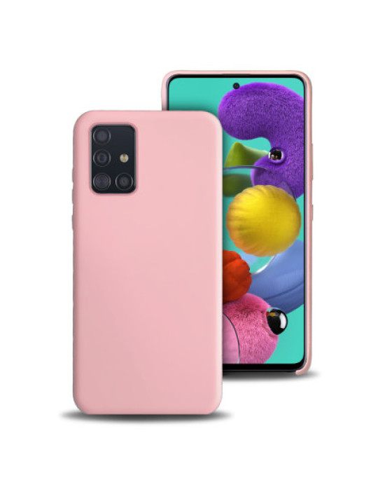 Olixar Samsung Galaxy A51 Soft Silicone Case - Pastel Pink
