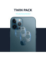 Olixar iPhone 12 Pro Tempered Glass Camera Protector - Twin Pack