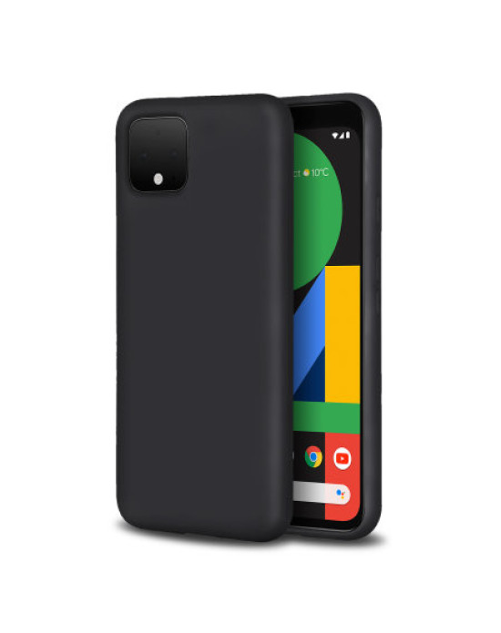 Olixar Soft Silicone Google Pixel 4 Case - Black
