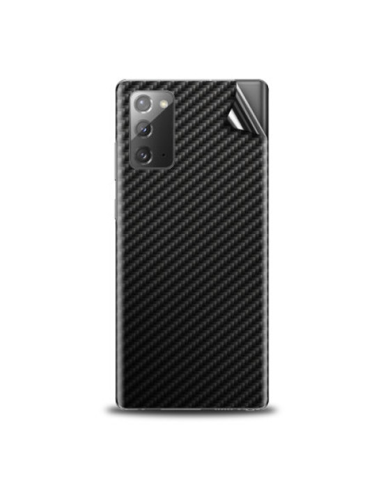 Olixar Samsung Galaxy Note 20 Phone Skin - Black Carbon Fibre