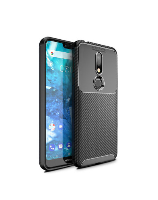 Olixar Nokia 7.1 Carbon Fibre Case - Black Olixar Nokia 7.1 Carbon Fibre Case - Black
