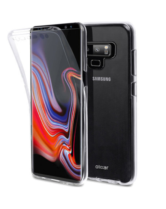Samsung Galaxy Note 9 Full Cover Case 360 Protection Olixar FlexiCover Samsung Galaxy Note 9 Full Cover Case 360 Protection Olixar FlexiCover
