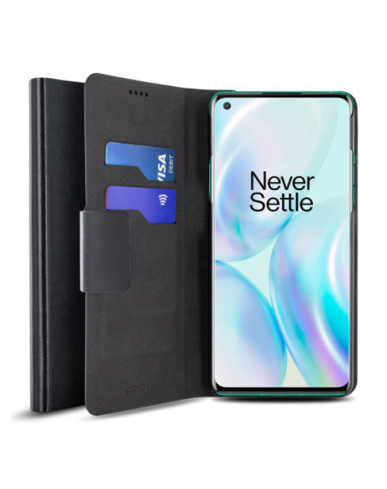 Olixar Leather-Style Oneplus 8 Wallet Stand Case - Black Olixar Leather-Style Oneplus 8 Wallet Stand Case - Black