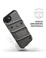 Zizo Bolt Series iPhone 8 / 7 Tough Case & Belt Clip - Grey / Black