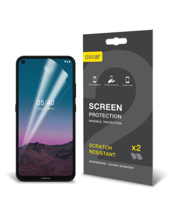 Olixar Nokia 5.4 Film Screen Protector 2-in-1 Pack