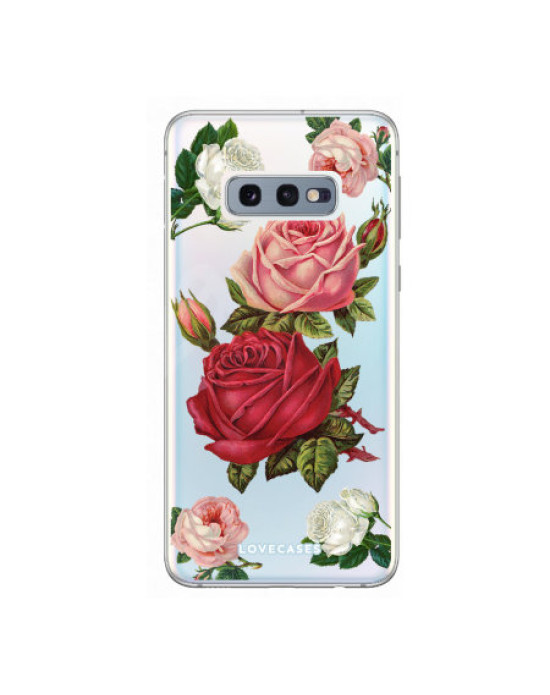LoveCases Samsung S10e Roses Clear Phone Case