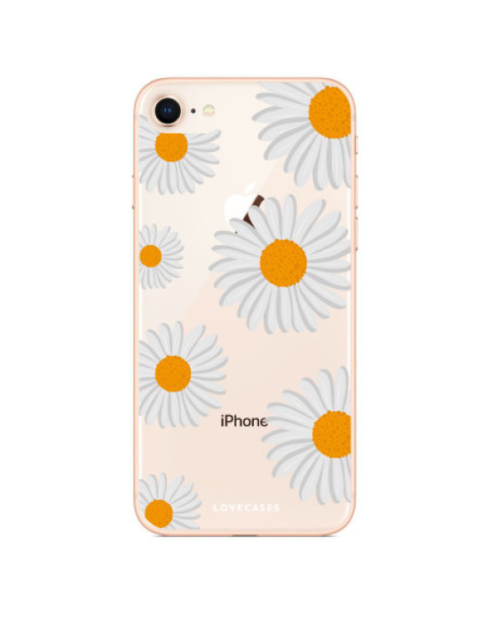 LoveCases iPhone 8 Plus Daisy Case - white