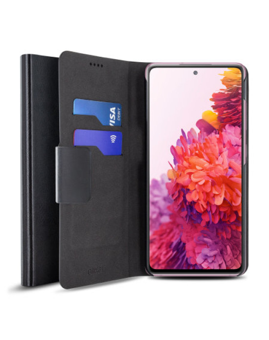 Olixar Samsung Galaxy S20 FE Leather-style Wallet Case - Black