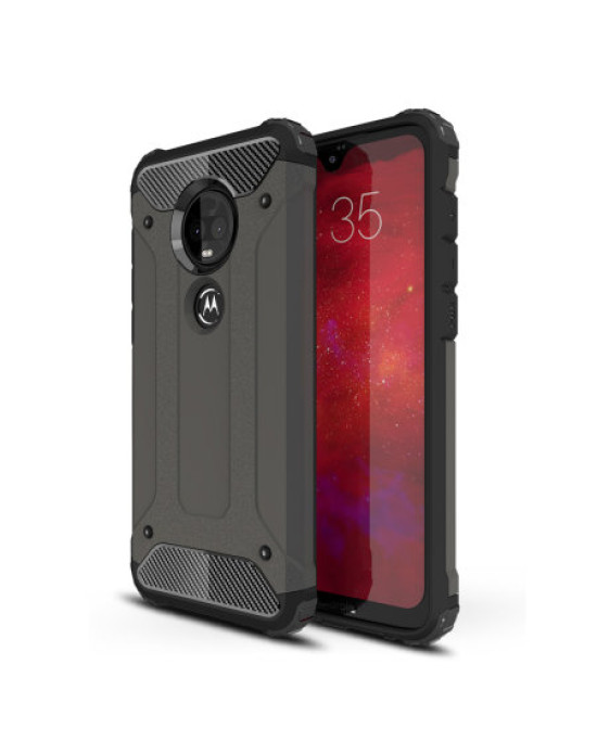 Olixar Delta Armour Protective Motorola Moto G7 Case - Gunmetal