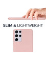 Olixar Samsung Galaxy S21 Ultra Soft Silicone Case - Pastel Pink