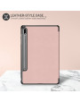 Olixar Leather-Style Samsung Galaxy Tab S7 Plus Case - Rose Gold