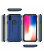 Olixar Manta iPhone X Tough Case with Tempered Glass - Blue