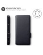 Olixar Slim Genuine Leather Huawei P40 Wallet Case - Black