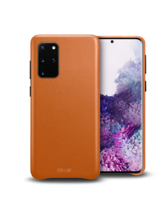 Olixar Genuine Leather Samsung Galaxy S20 Plus Case - Brown