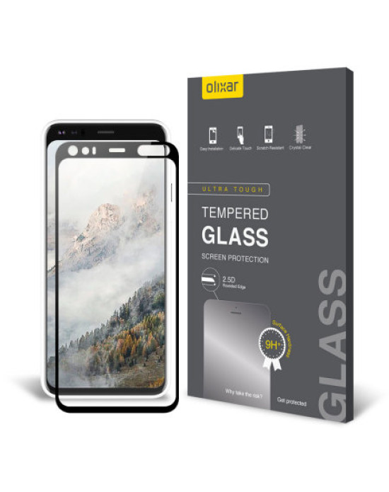 Olixar Google Pixel 4 Tempered Glass Screen Protector - Black Olixar Google Pixel 4 Tempered Glass Screen Protector - Black