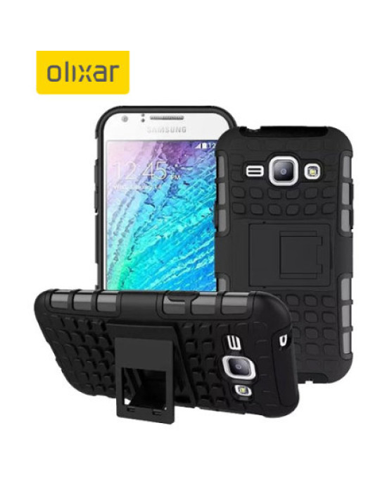 Olixar ArmourDillo Samsung Galaxy J1 2015 Protective Case - Black