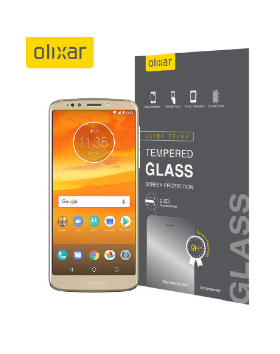 Olixar Motorola Moto E5 Plus Tempered Glass Screen Protector