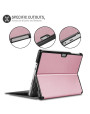 Olixar Leather-style Microsoft Surface Go 1 Folio Stand Case Rose Gold