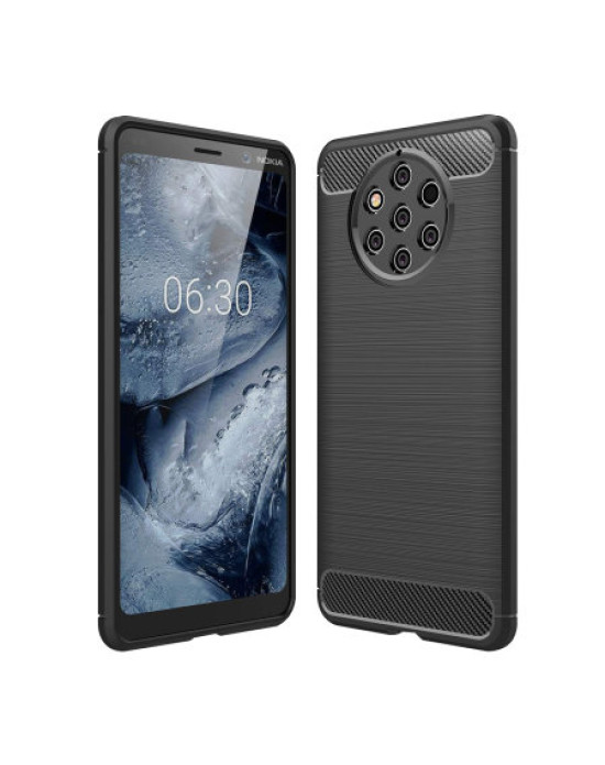 Olixar Nokia 9 Pureview Carbon Fibre Protective Case - Black Olixar Nokia 9 Pureview Carbon Fibre Protective Case - Black