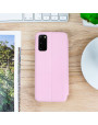 Olixar Soft Silicone Samsung Galaxy S20 Wallet Case - Pastel Pink