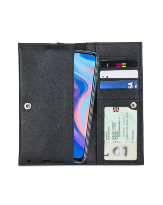 Olixar Primo Genuine Leather Huawei P Smart Z Wallet Case - Black