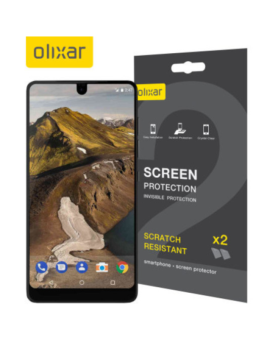 Olixar Essential Phone Screen Protector 2-in-1 Pack