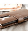 Olixar Genuine Leather LG V10 Wallet Case - Brown