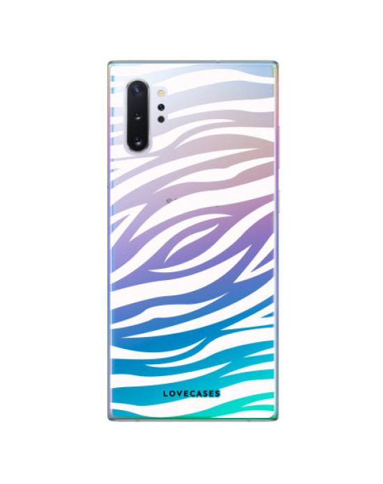 LoveCases Samsung Note 10 Plus Zebra Phone Case - Clear White LoveCases Samsung Note 10 Plus Zebra Phone Case - Clear White