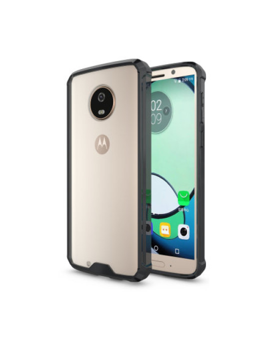 Olixar ExoShield Tough Snap-on Motorola Moto G6 Case - Black / Clear