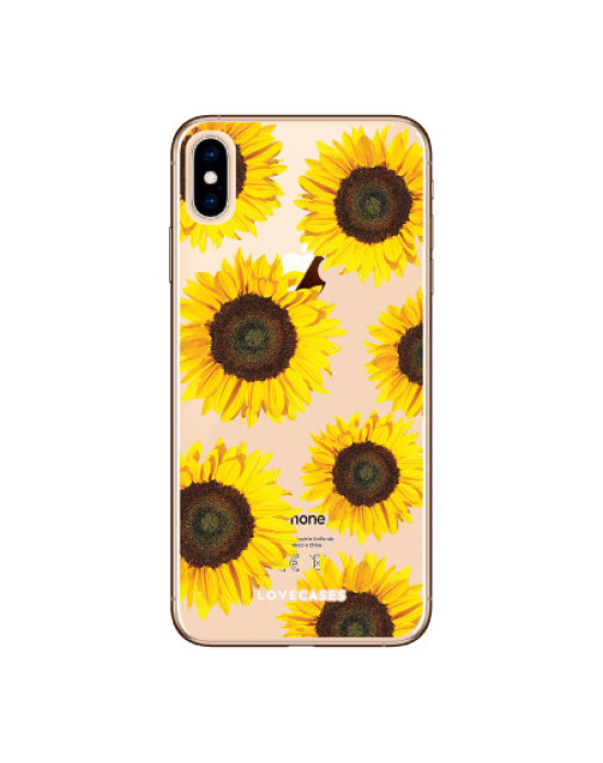 LoveCases iPhone XS Max Sunflower Clear Phone Case