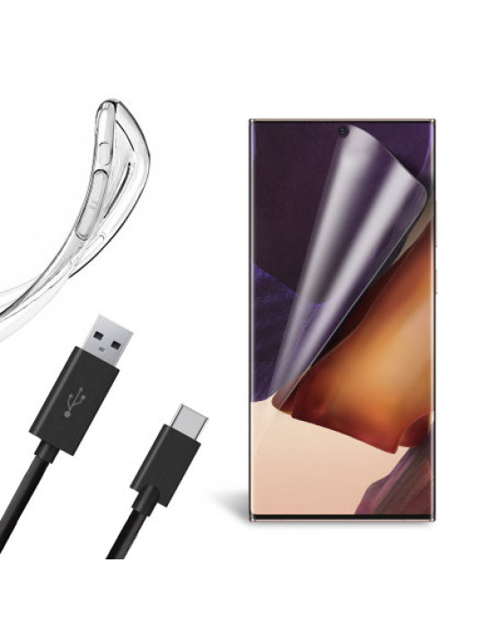 Olixar Essential Note 20 Ultra Case, Screen Protector & Cable Pack