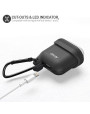 Olixar Soft Silicone Apple AirPods Waterproof Protective Case - Black