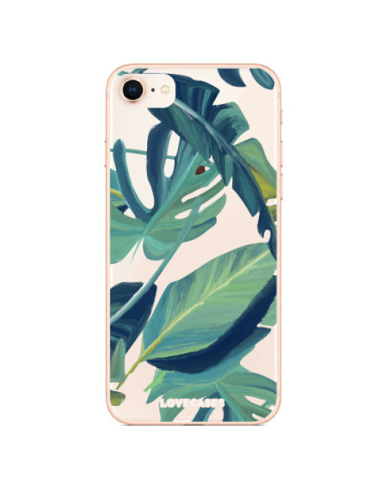 LoveCases iPhone 7 Plus Tropical Phone Case - Clear Green