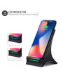 Olixar 10W Wireless Slim Charging Stand With Cooling Fan - Black
