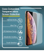 Olixar iPhone XS Max Case Compatible Tempered Glass Screen Protector