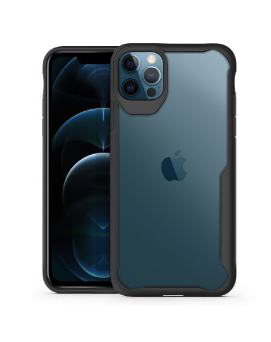 Olixar NovaShield iPhone 12 Pro Max Bumper Case - Black