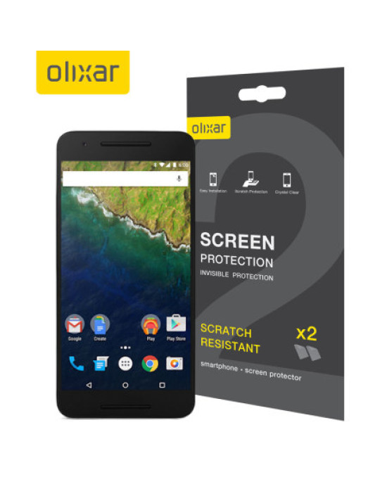 Olixar Nexus 6P Screen Protector 2-in-1 Pack