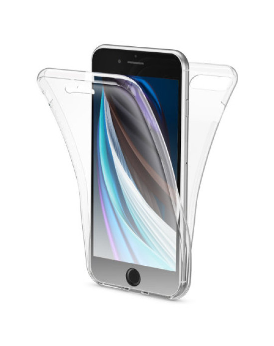 Olixar FlexiCover Complete Protection iPhone SE 2020 Gel Case - Clear