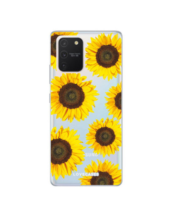 LoveCases Samsung Galaxy S10 Lite Sunflower Clear Phone Case