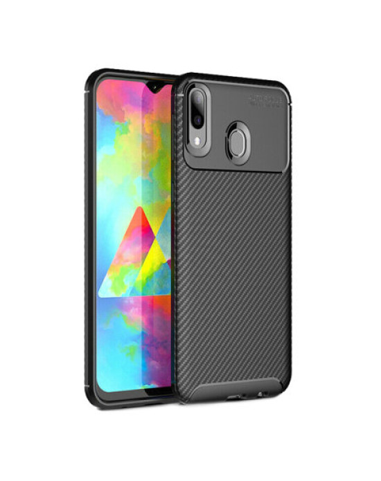 Olixar Carbon Fibre Samsung Galaxy M20 Case - Black