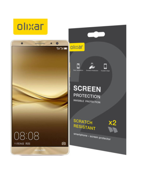 Olixar Huawei Mate 9 Screen Protector 2-in-1 Pack